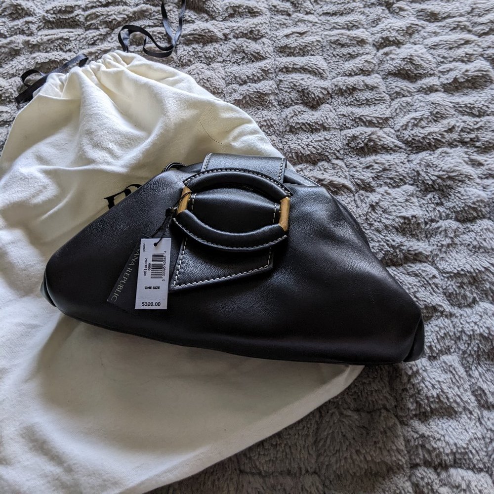 Banana Republic Leather Mini Stella Cloud Purse